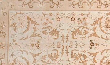 Light Color Silk Uşak Living Room Hand Carpet 1.70 x 2.34 = 3.98m²