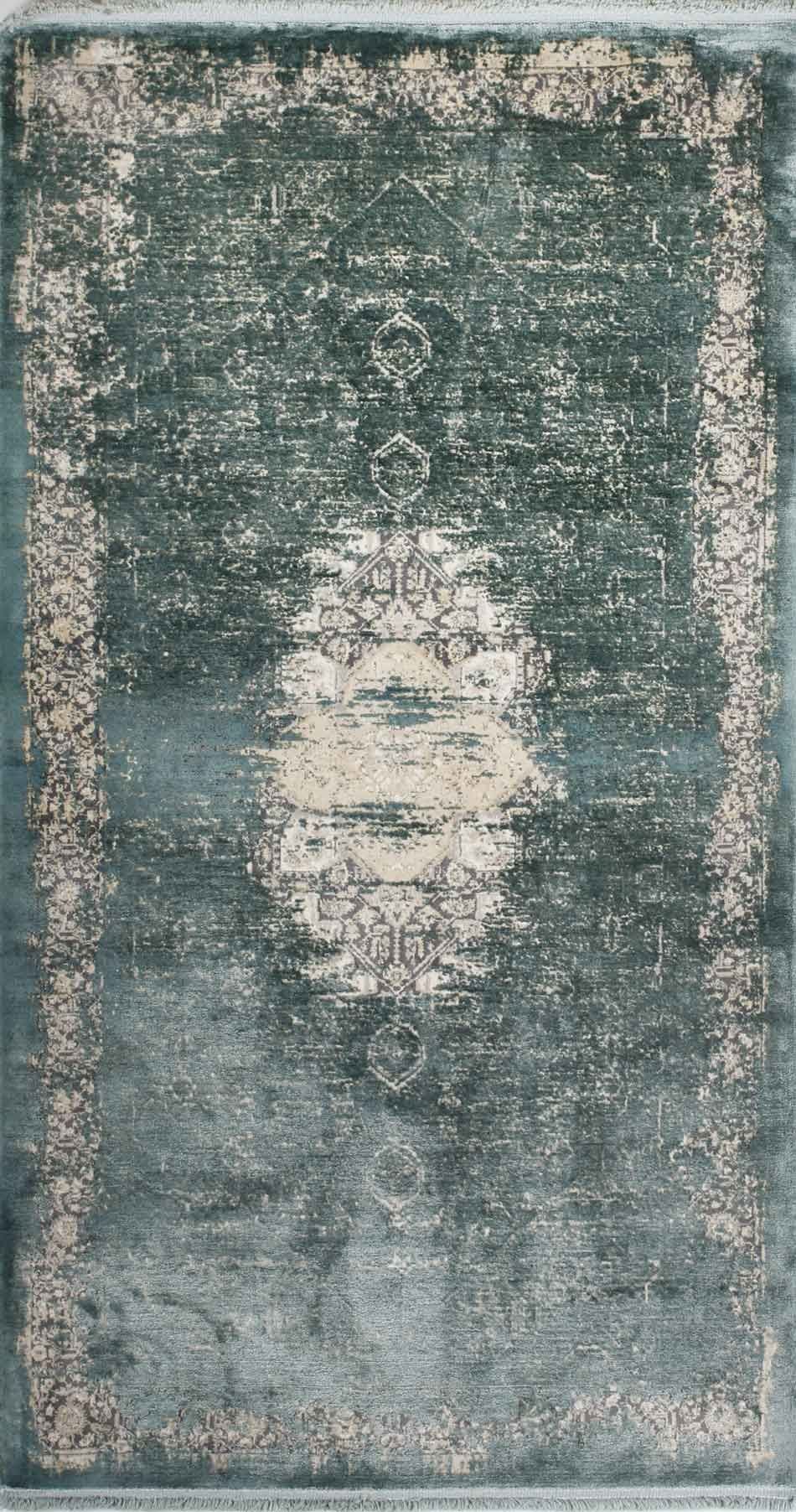 Açık Gri Tasarım Halı Küçük Boy