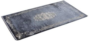 Denim Mavi Renkli Mutfak Halısı