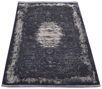 Denim Mavi Renkli Mutfak Halısı