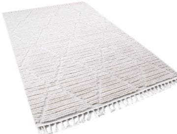 Beyaz Renk Kabartmalı Kilim