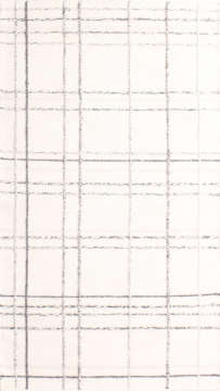 Kabartma Çizgili Gri Beyaz Kilim