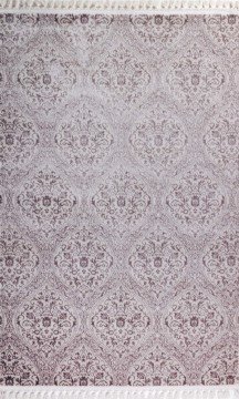 Parlak Mürdüm Şık Viskon  Salon Halısı