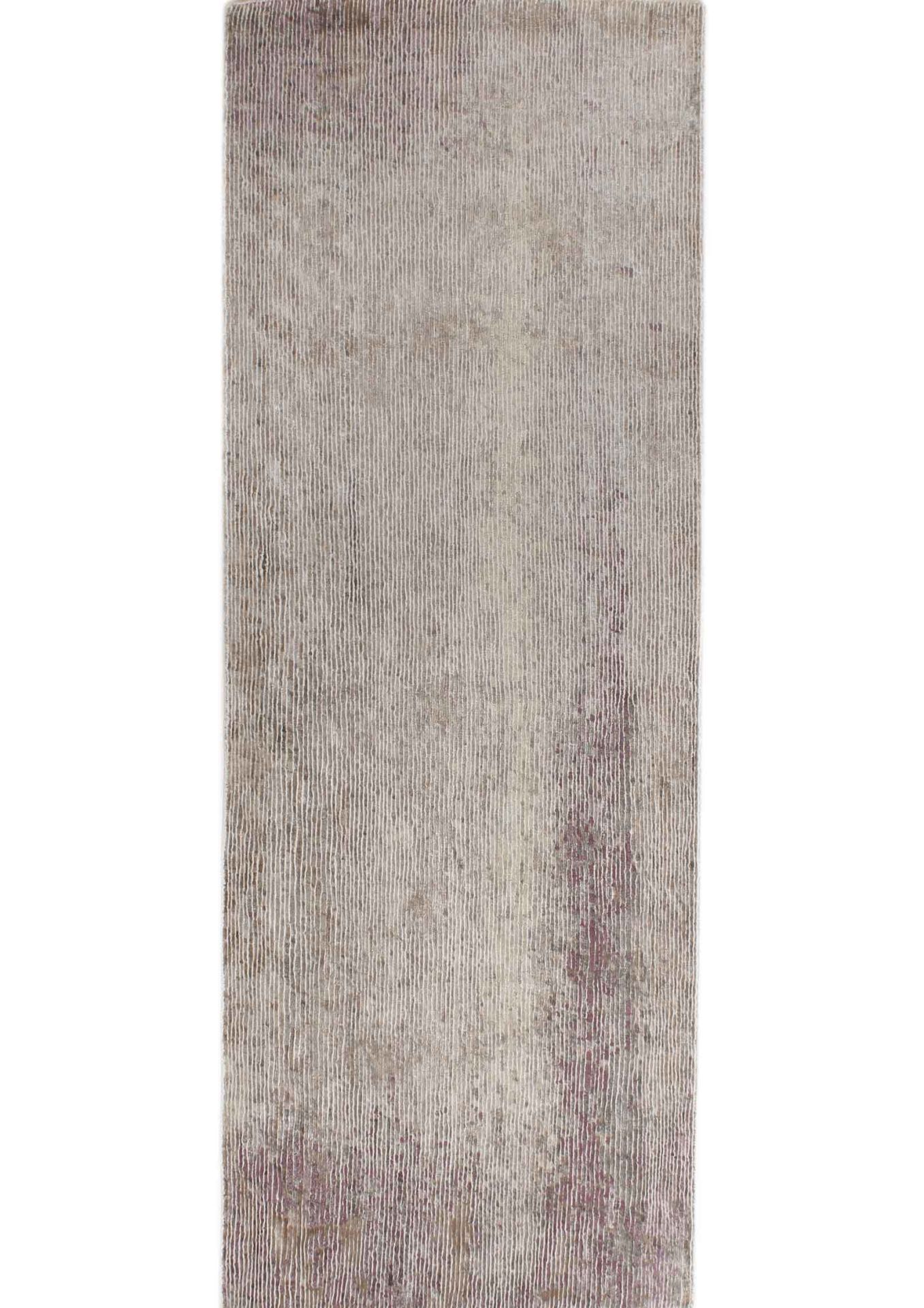 İpekli Modern Lila El Halısı
