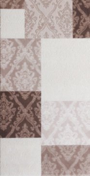 Damask Desenli Modern Kahverengi Halı