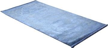 Blue Bamboo Carpet with Classical Motifs