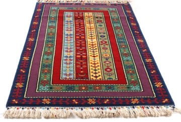 Şal Desenli Yün El Halısı