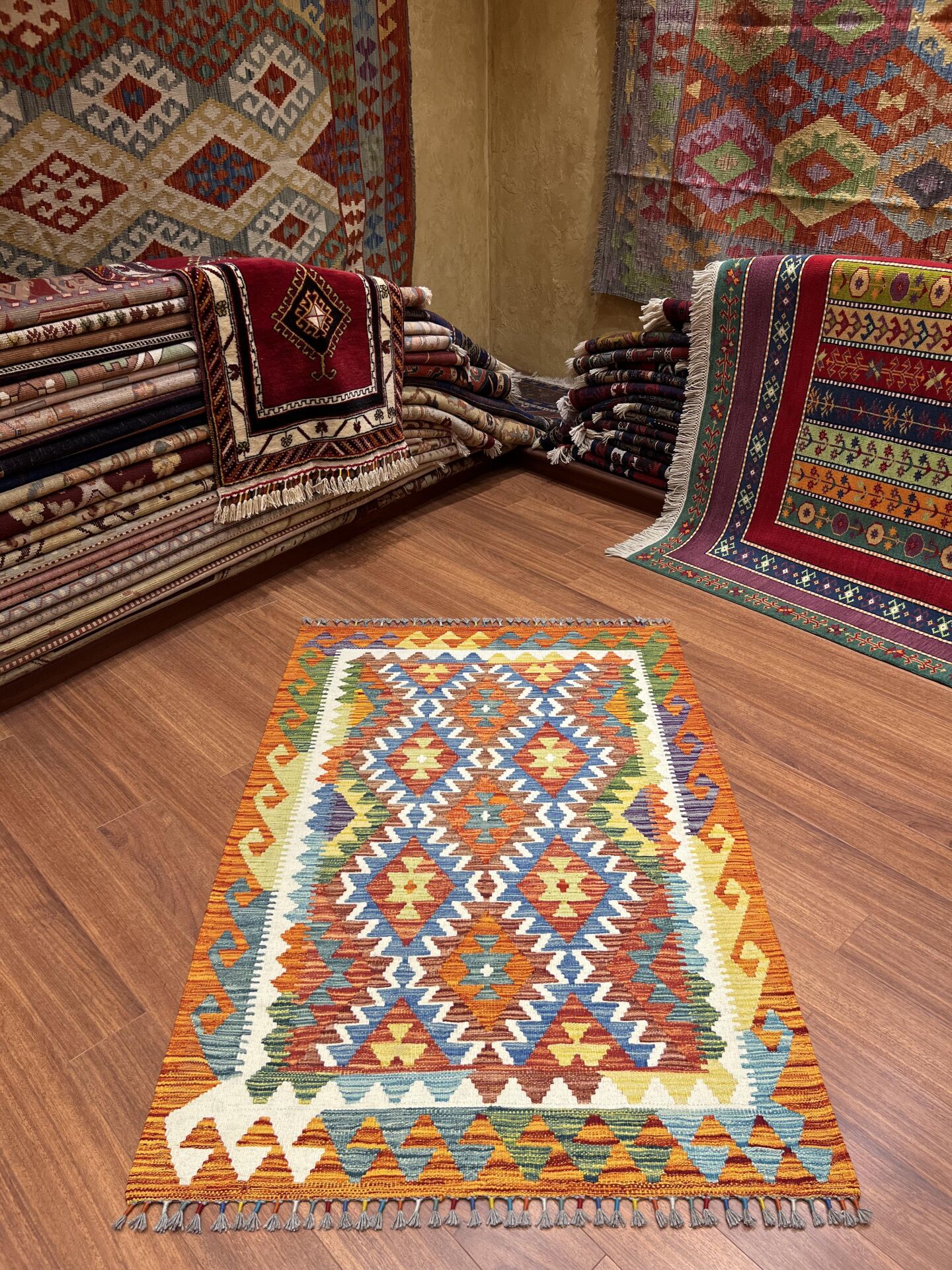 Renkli Küçük Boy Afgan Kilimi