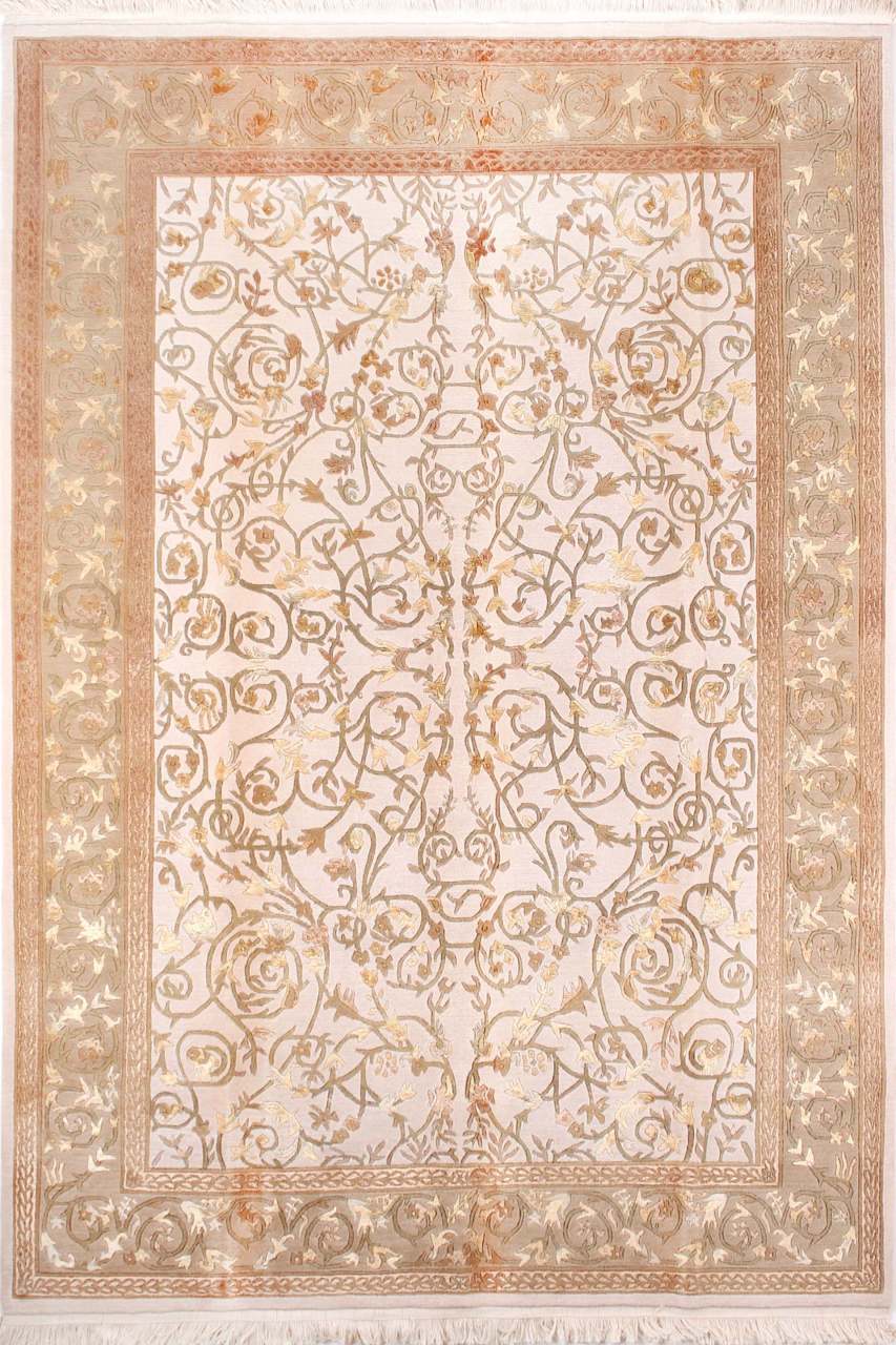 Sıkı Dokuma İpekli  El Halısı