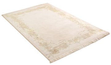 Ortası Düz Kenarı İpeki Klasik El Halısı