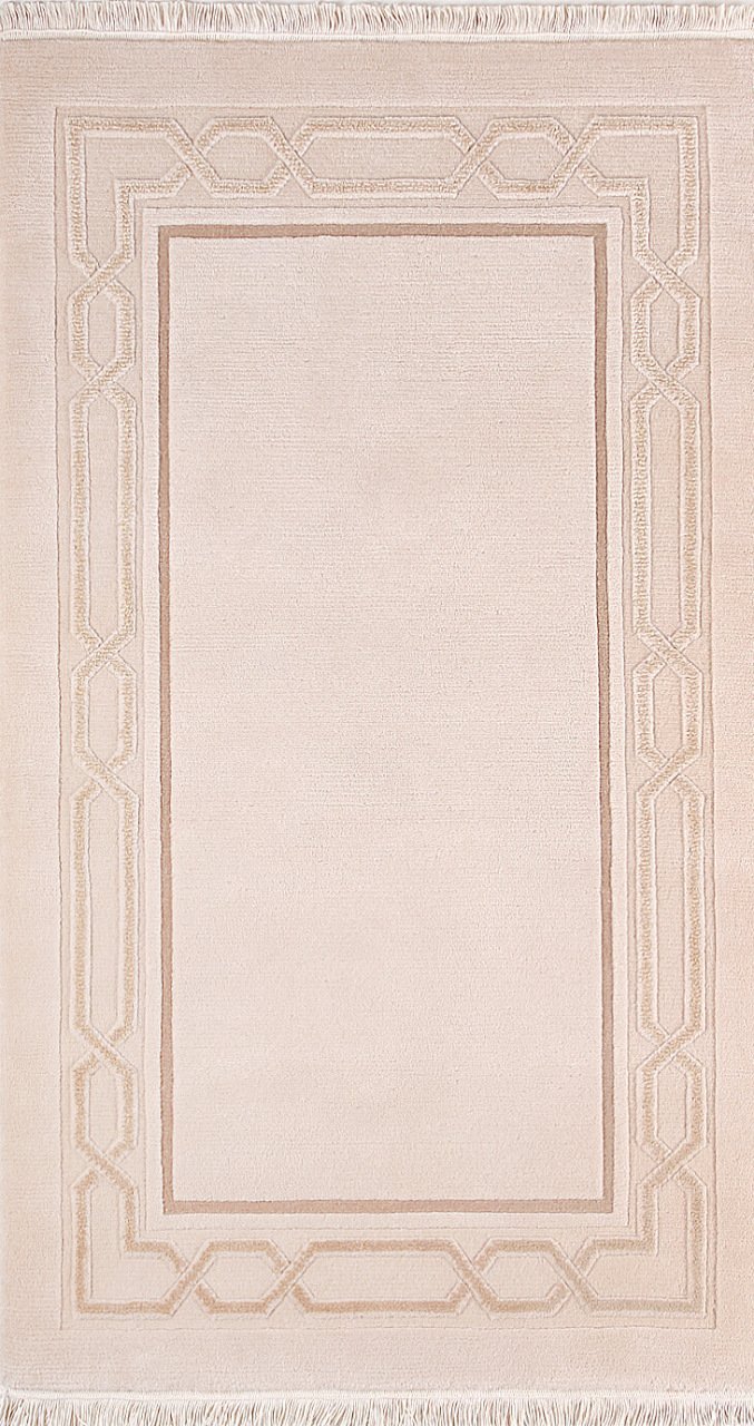 Kabartmalı İpekli El Halısı