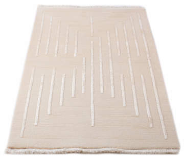 Modern Bej El Halısı