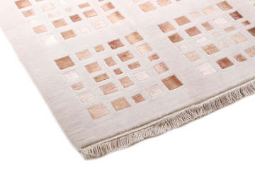 Modern Geometrik Desenli El Halısı