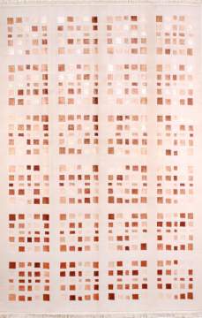 Modern Geometrik Desenli El Halısı