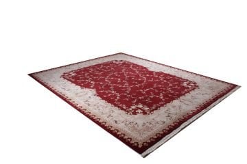 Bordo Zeminli İpekli Salon Halısı