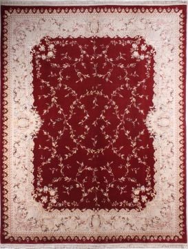 Bordo Zeminli İpekli Salon Halısı
