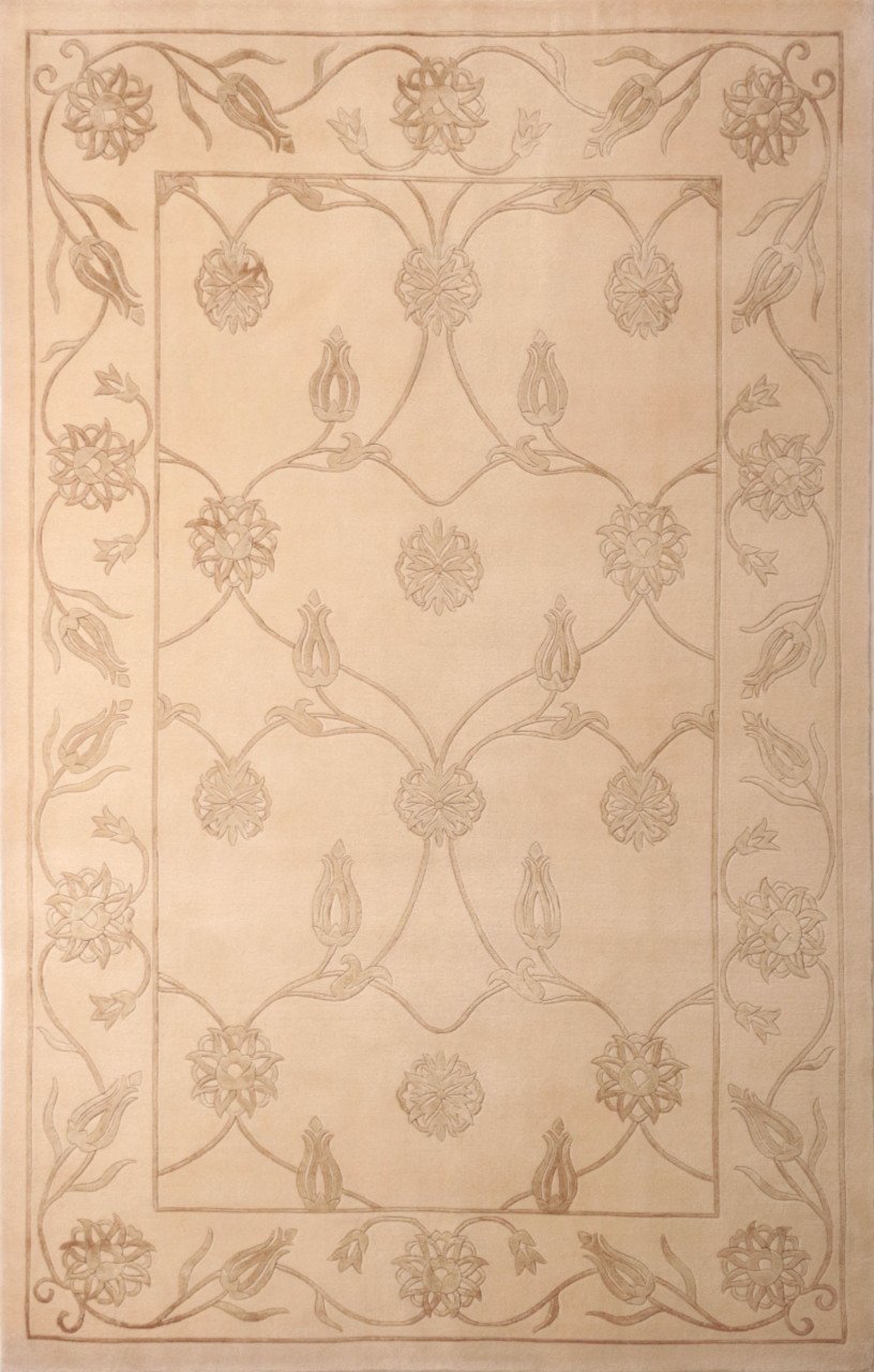 Desenleri İpek İnce Tibet El Halısı