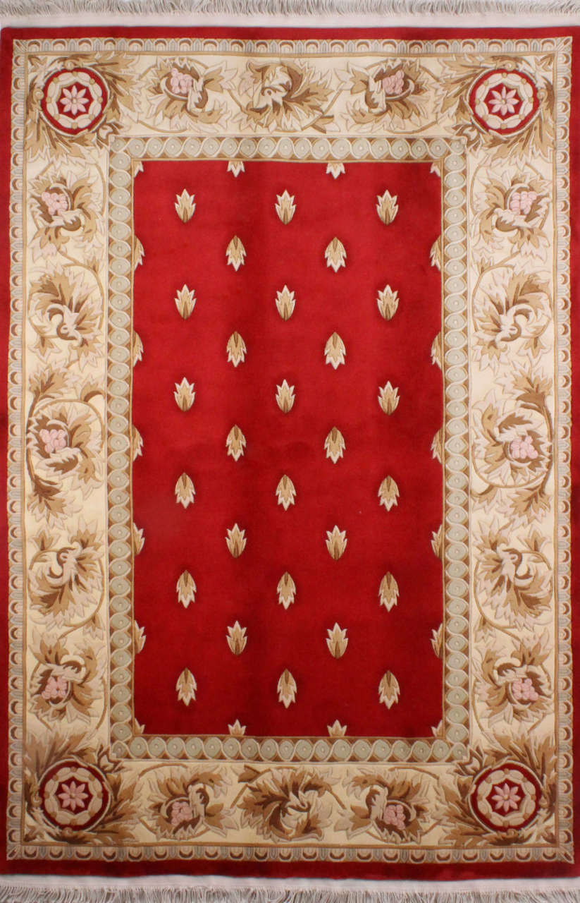 Ortası Kırmızı Salon Halısı