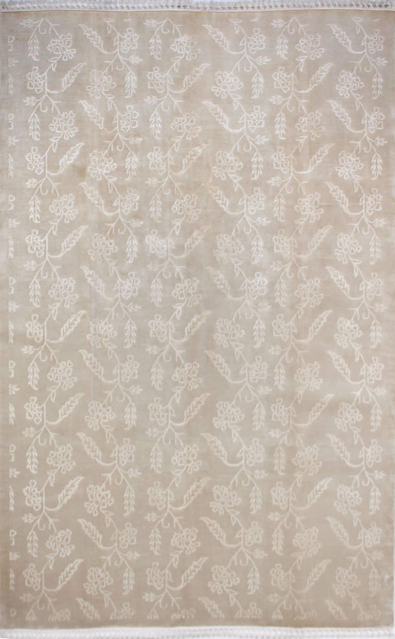 İpek Desenli Modern El Halısı