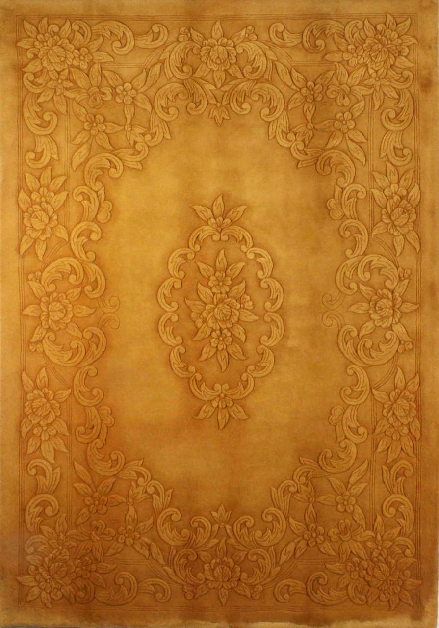 Tek Renk Klasik Çin Halısı