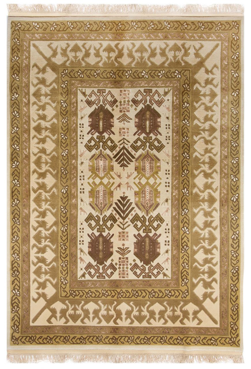 Desenleri İpekli Kazak Halısı