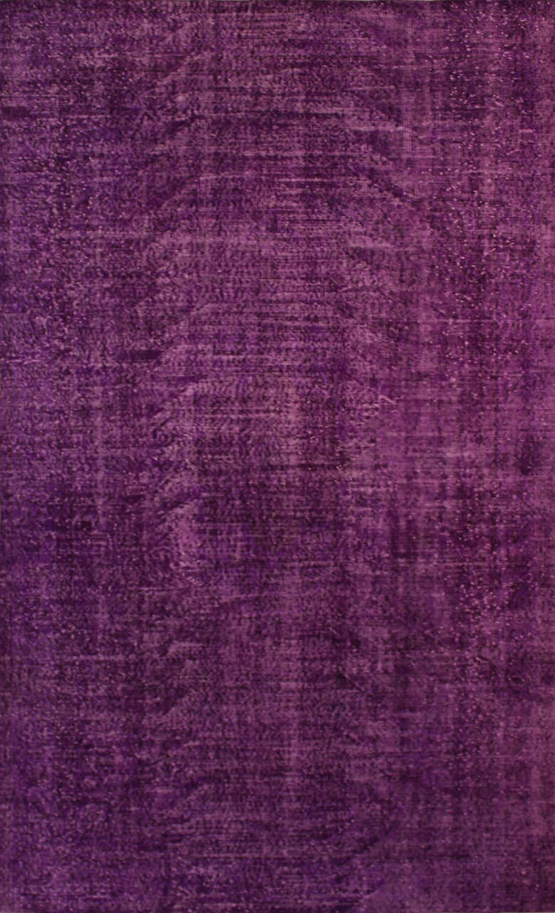 El Dokuması Mor Vintage Halı