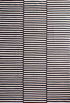 Siyah Beyaz Çizgili Kilim