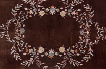 Koyu Kahverengi Zeminli Halı