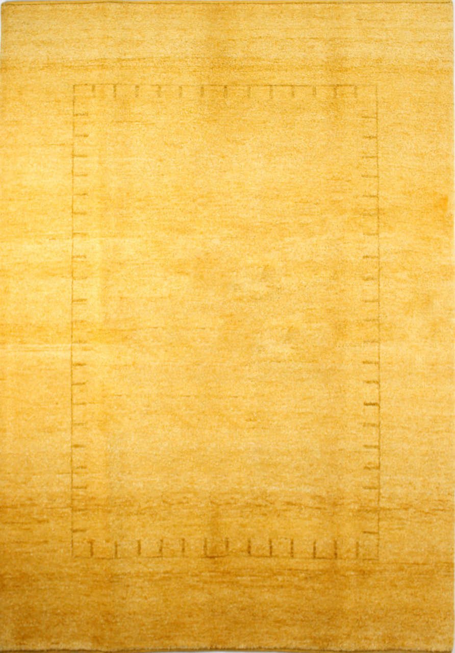 Az Desenli Sarı El Halısı