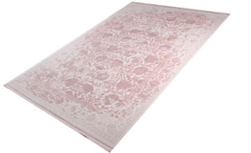 Silik Desenli Pembe Halı