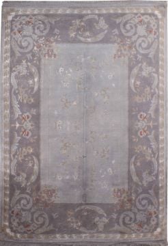 Desenleri İpek Gri Salon Uşak El Halısı