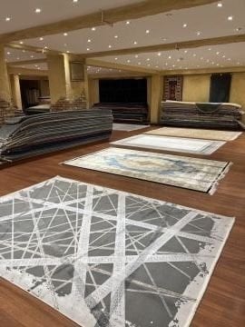 Zincir Desenli Bambu Halı