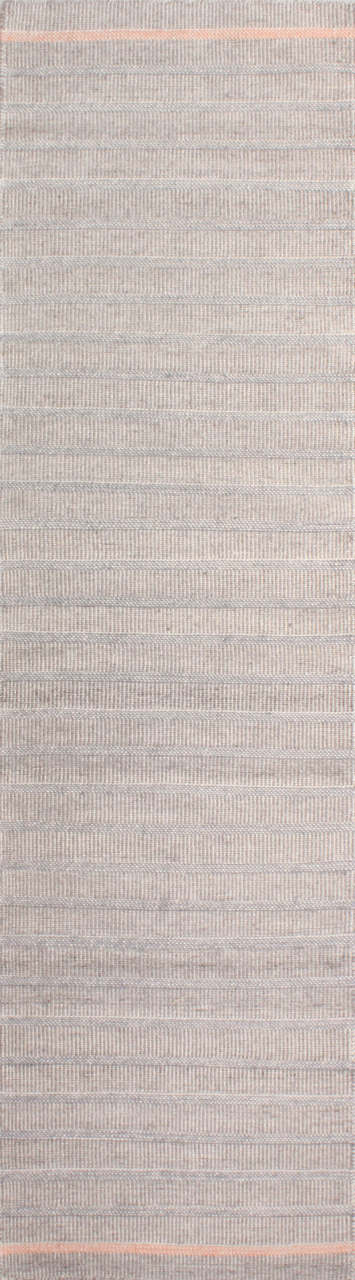 Mercan Detaylı Gri Koridor Kilimi