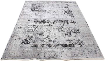 Antique Bamboo Carpet with Uşak Pattern