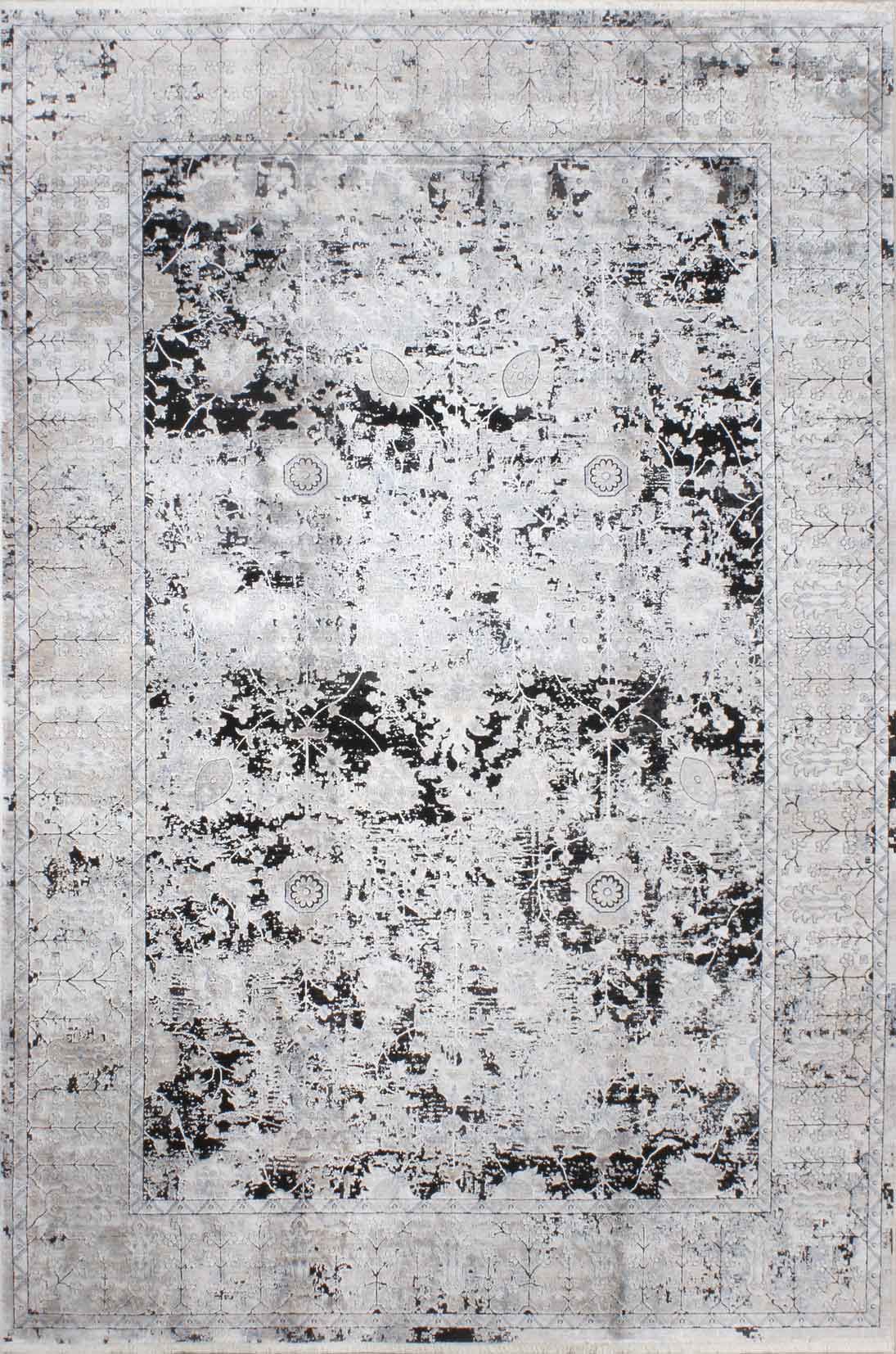 Antique Bamboo Carpet with Uşak Pattern