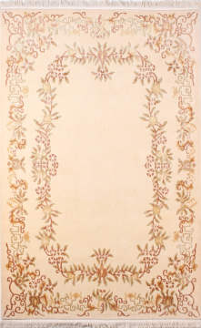 Neo Klasik Motifli İpek Desenli Halı 1.20 x 1.80