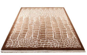 Modern Animalistik Tasarım Kahverengi Halı