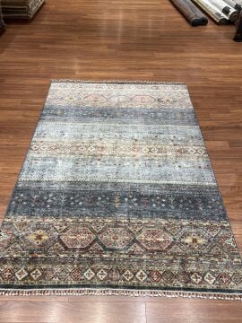 Gri Renk Afgan Halısı