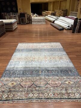 Gri Renk Afgan Halısı