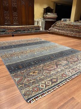 Gri Renk Afgan Halısı