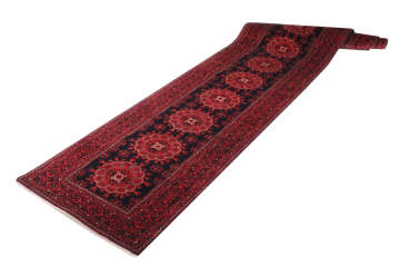 Büyük Çiçekli Afgan Koridor Halısı