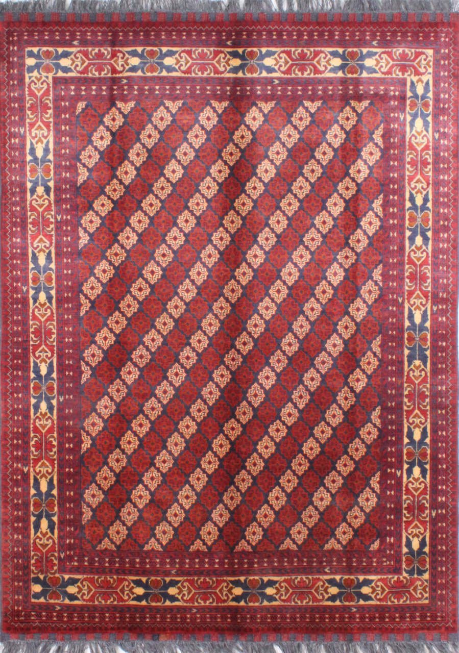 Çapraz Desenli Afgan Halısı