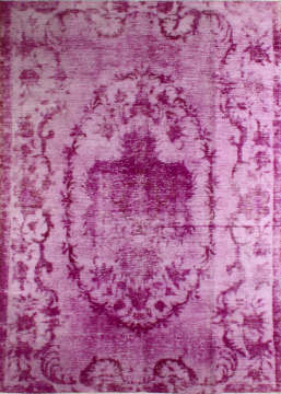 Kabartmalı Fuşya Retro Halı