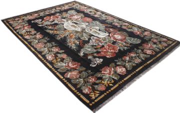Floral Patterned Karabakh Handmade Rug