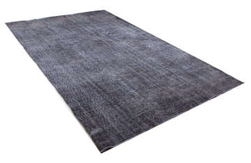 Düz Desensiz Gri Vintage Halı