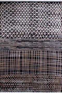 Black Glossy Gray Modern Living Carpet 2.00 x 2.90