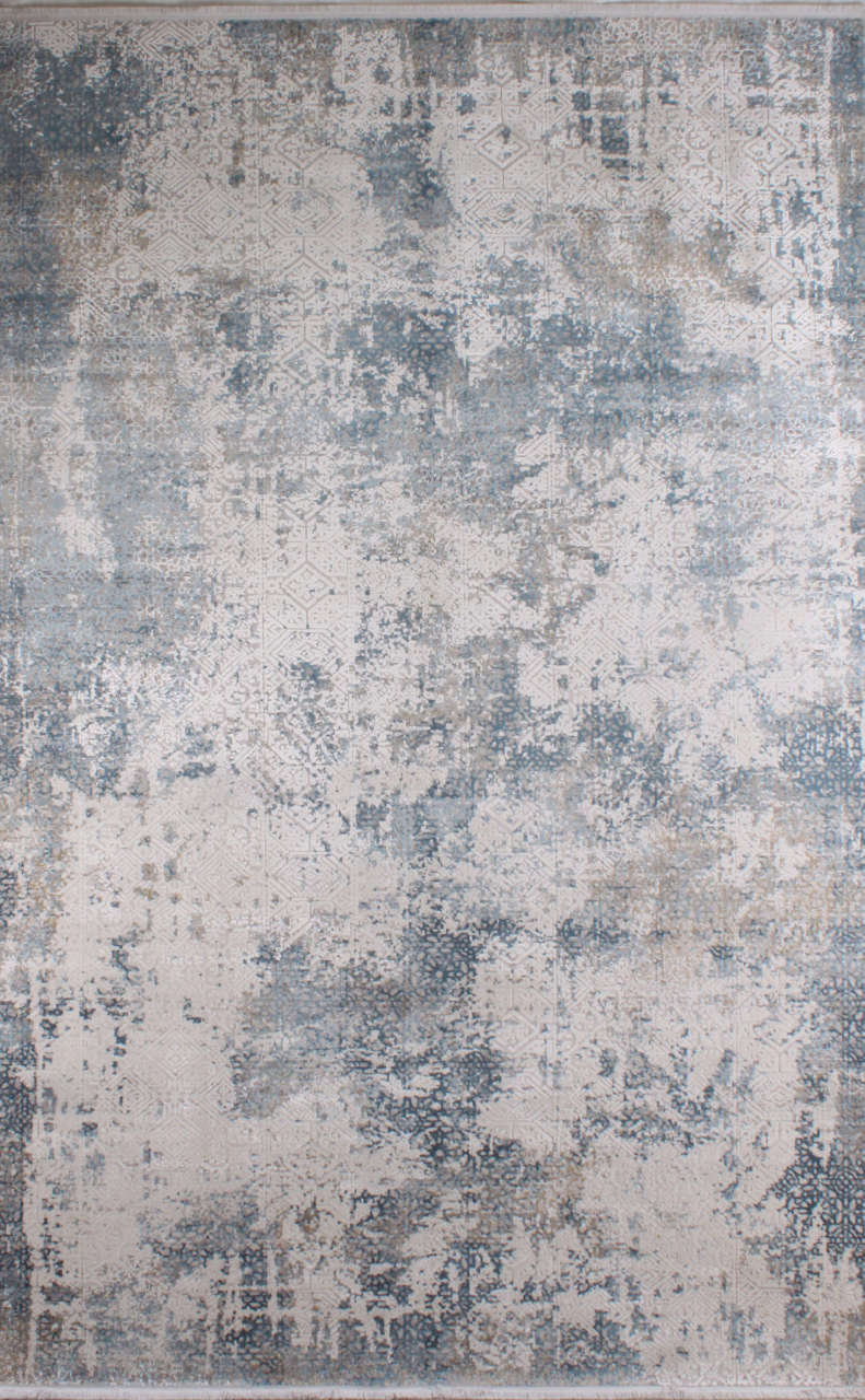 Mavi Beyaz Desenli Modern Salon Halısı 2.00 x 2.90