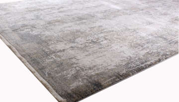 Gri Vizon Renklerde Modern Silik Desen Halı