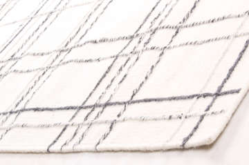 Carpet Corridor White Gray Embossed