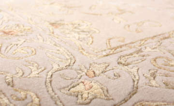 Desenleri İpek Bej El Halısı 1.20 x 1.80